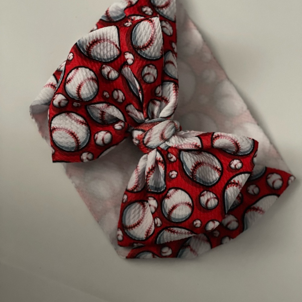 Baseball headband bows $7 each